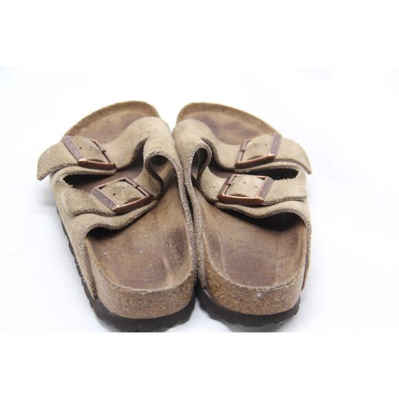 Birkenstock Arizona Sandals Women's EU36 5-5.5 Brown Suede Soft Footbed Slip-on - Picture 4 of 6